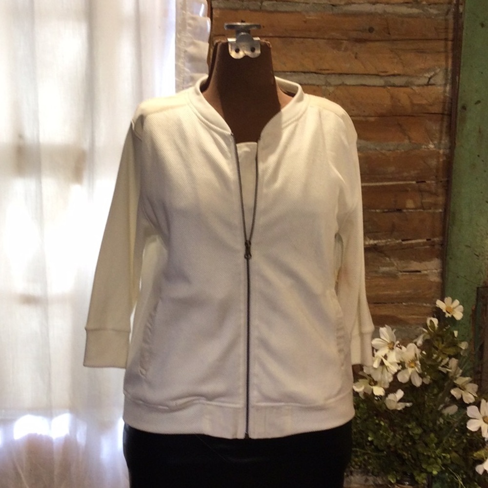 Mona B Spade Jacket Ecru